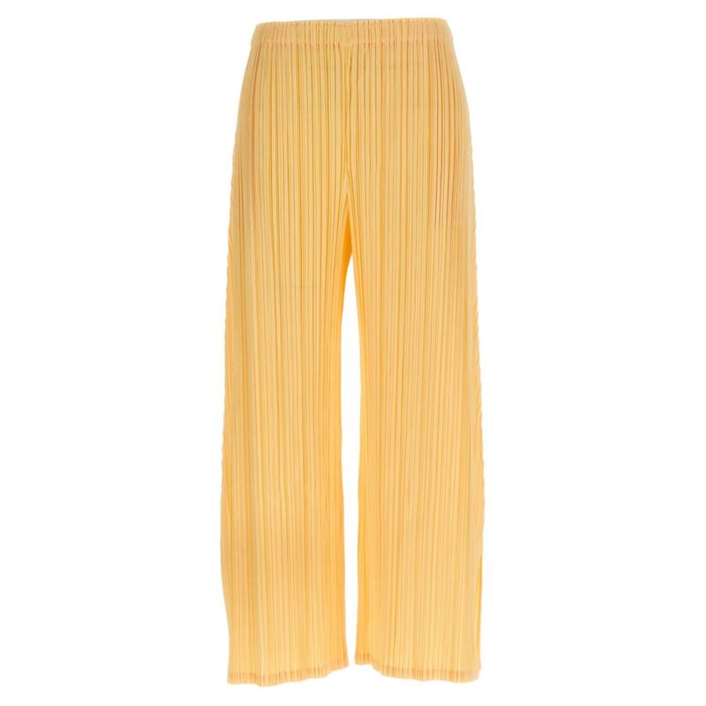 PLEATS PLEASE ISSEY MIYAKE Multicolor Polyester Casual Women's Pants